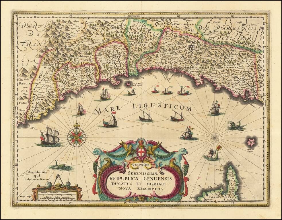 Genovesato Serenissimae Reipublicae Genuensis Ducatus Et Dominii Nova Descriptio