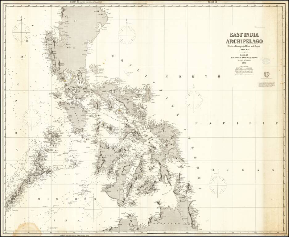 [Philippine Islands]  East India Archipelago [Eastern Passage to China and Japan] [Chart No. 6] . . . 1878