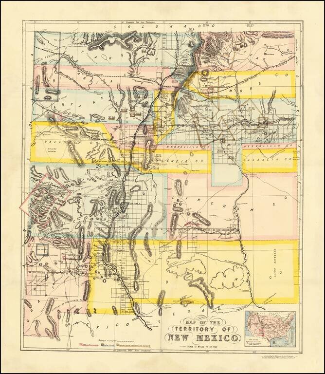 Map of the Territory of New Mexico