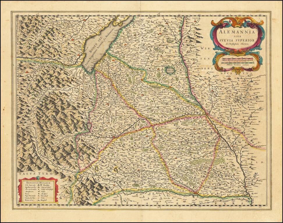 Alemannia sive Suevia Superior A. Christophoro Hurtero