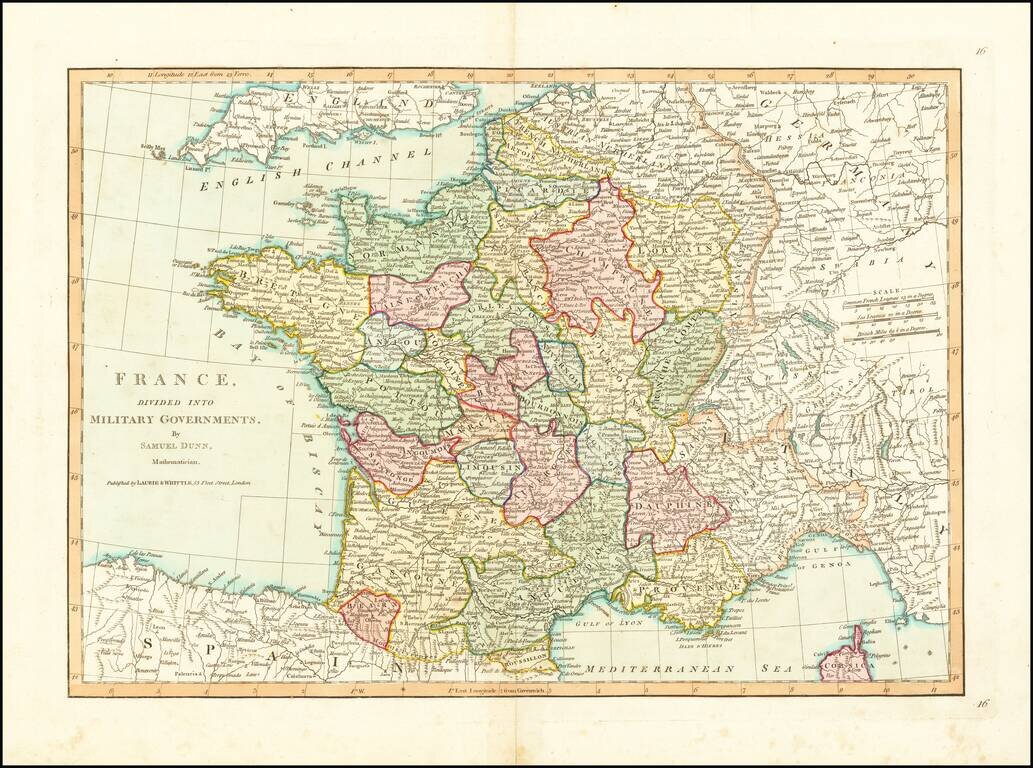 France, Divided into Military Governments . . .