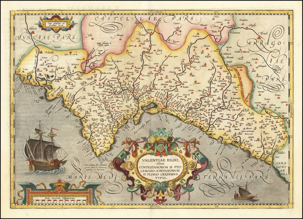 Valentiae Regni olim Contestanorum Si Ptolemaeo, Edentanorum Si Plinio Credimus Typus