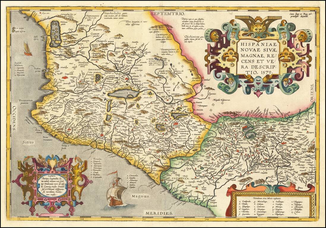 Hispaniae Novae Sivae Magnae Recens Et Vera Descriptio 1579