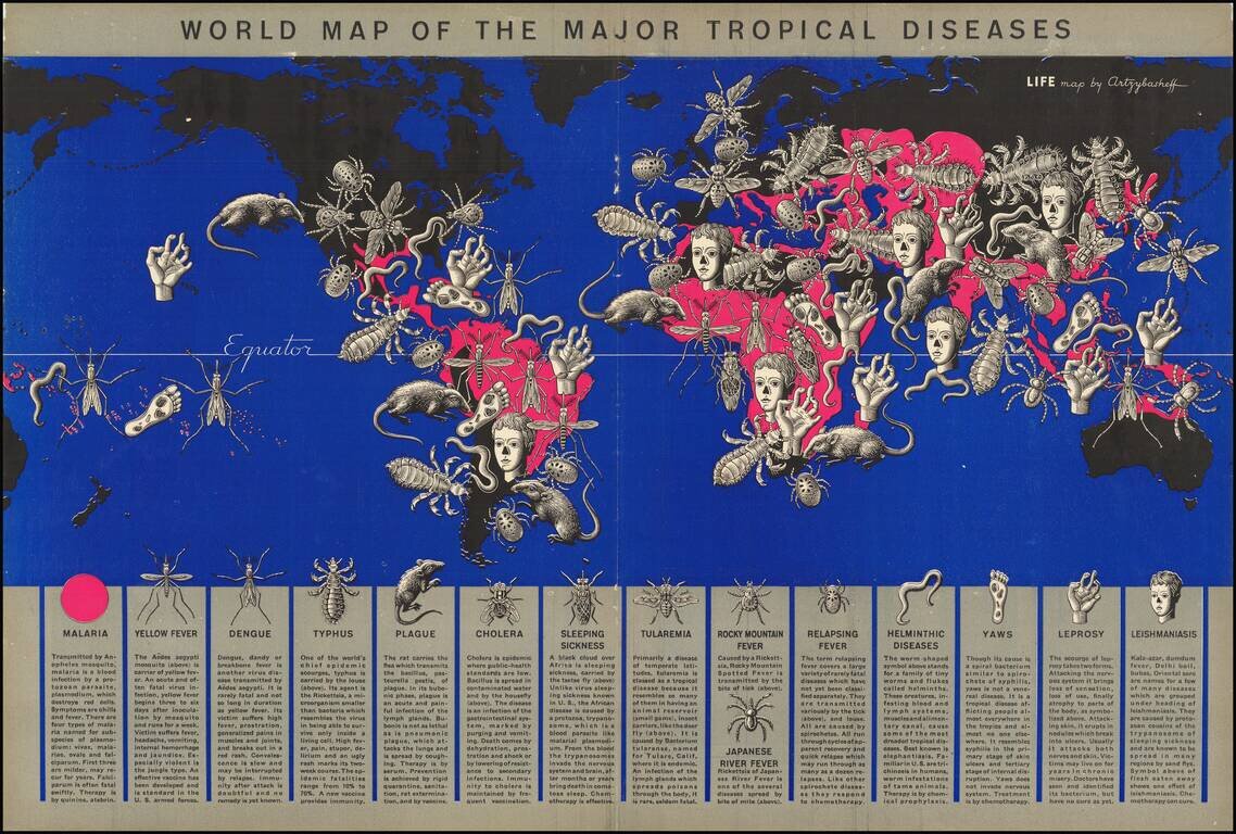 World Map of the Major Tropical Diseases