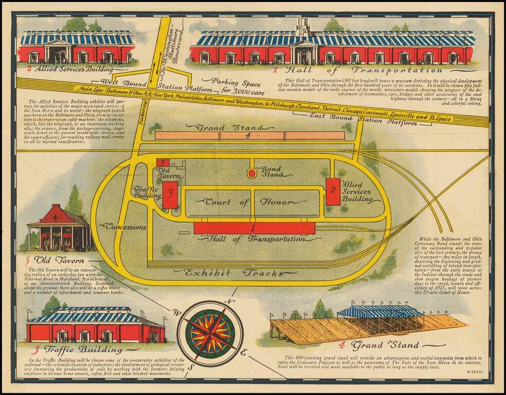 The Fair of the Iron Horse Centenary Exhibition and Pageant of the Baltimore & Ohio Railroad to be held at Baltimore . . . . 1927