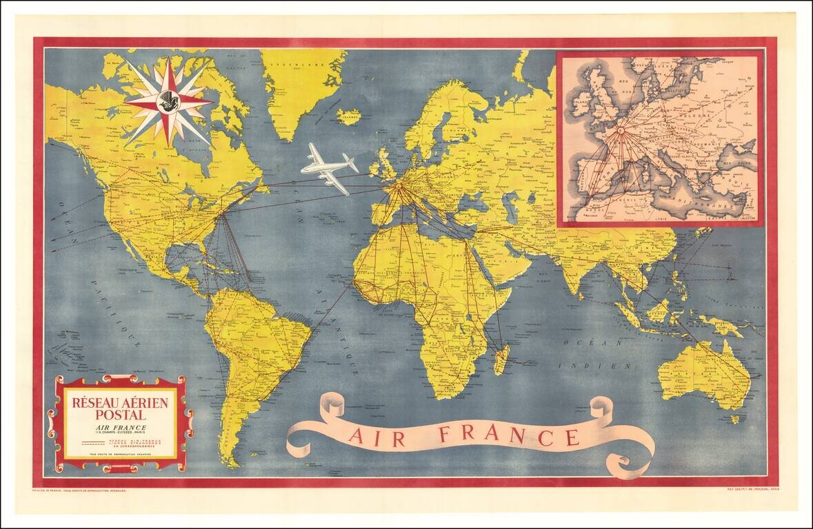 [World]  Air France -- Reseau Aerien Postal