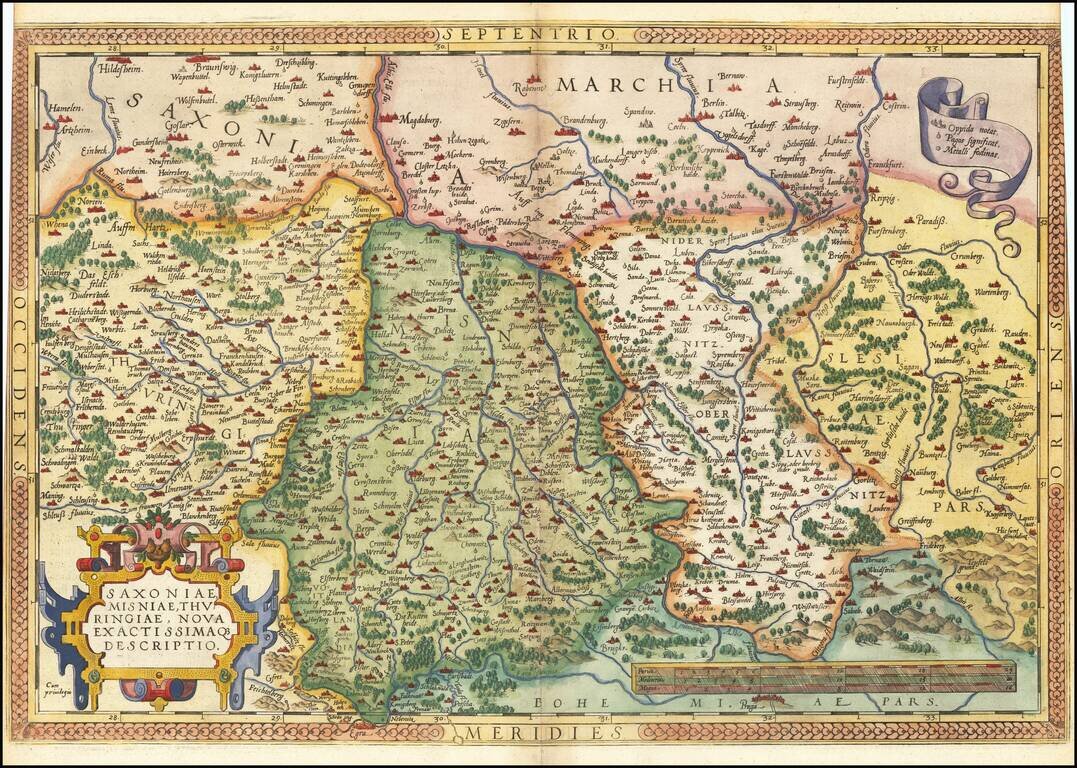 Saxoniae, Misniae, Thuringiae, Nova Exactissimaque Descriptio
