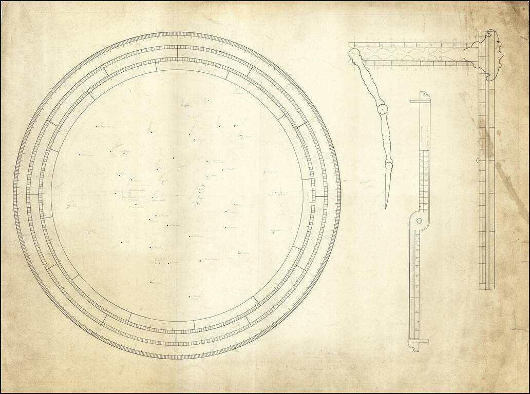 [3 Celestial Manuscript Maps & Drawings]