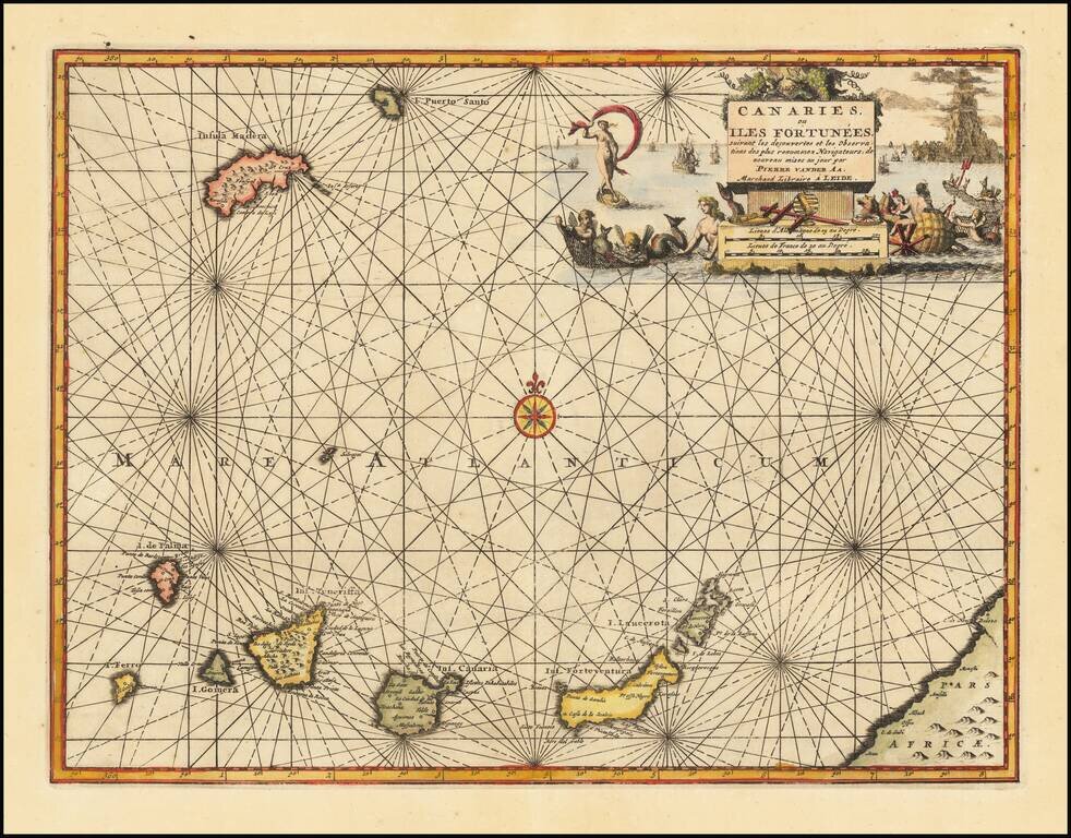 Canaries ou Iles Fortunees suivant les decouvertes et es Observations des plus renommez Navigateurs . . .