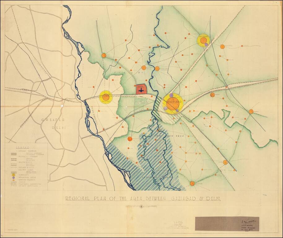 Regional Plan of the Area Between Gaziabad and Delhi  /   Outline of a Master Plan, Agra India