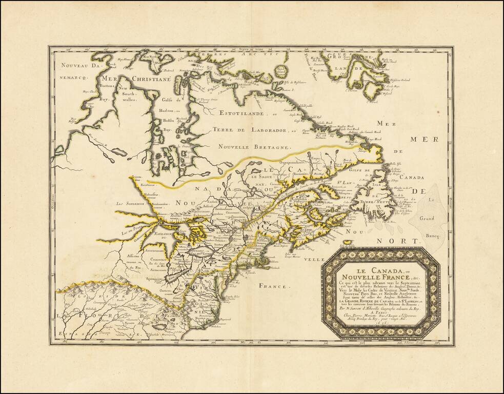 Le Canada ou Nouvelle France &c. Ce qui set les plus advance vers le Septenrion est tier de dives Relations des Anglois, Danois &c. . . . 1656