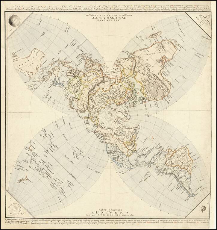 Allgemeine Welt-Karte  . . . /  Carte Generale de L'Univers . . . 1811