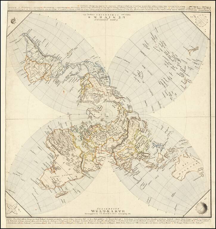 Allgemeine Welt-Karte  . . . /  Carte Generale de L'Univers . . . 1811