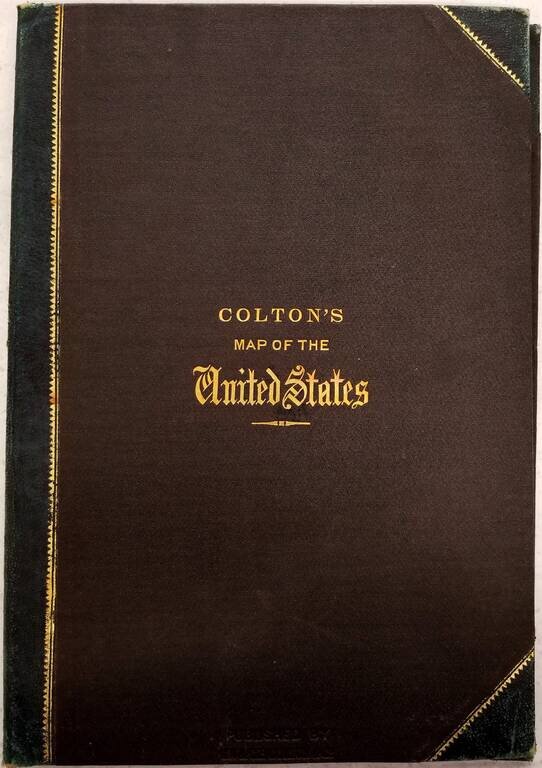 Colton's Railroad Map Intermediate Size of the United States Reduced from 