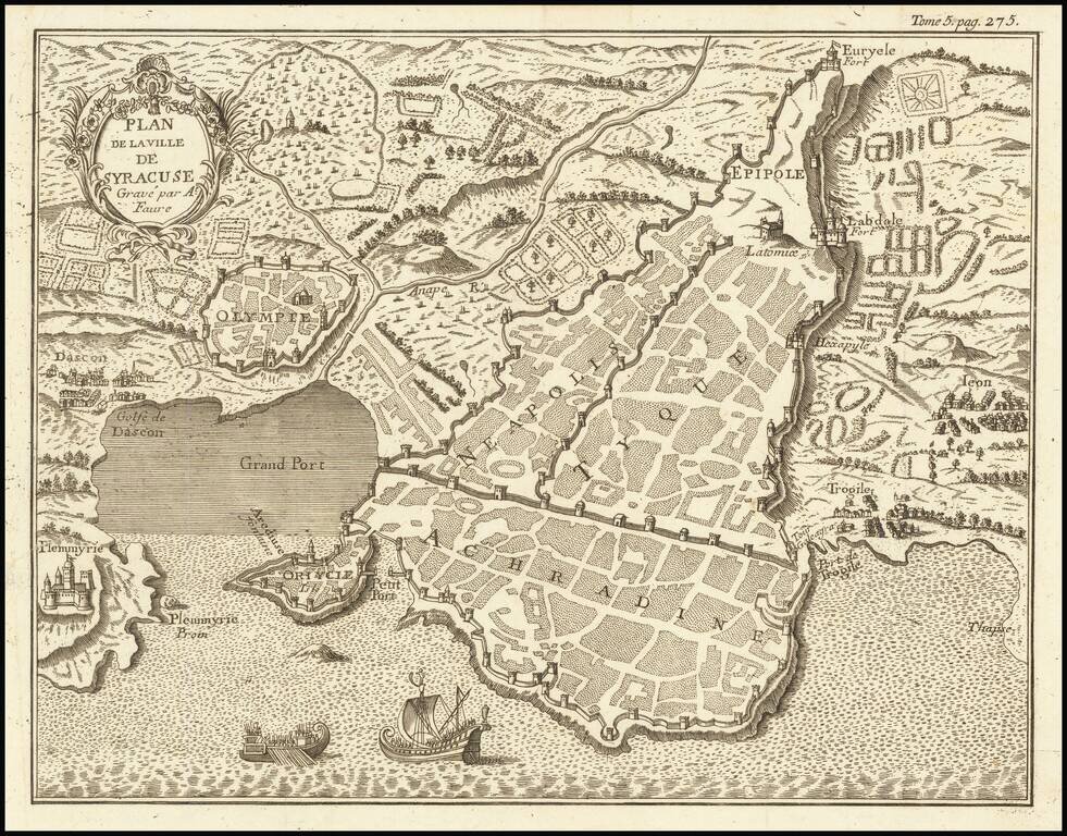 Plan de la Ville de Syracuse . . .