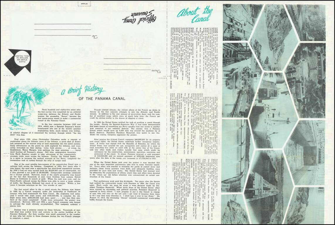 Pictorial Map of the Republic of Panama and the Canal Zone