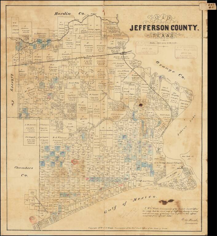 Map Jefferson County Texas