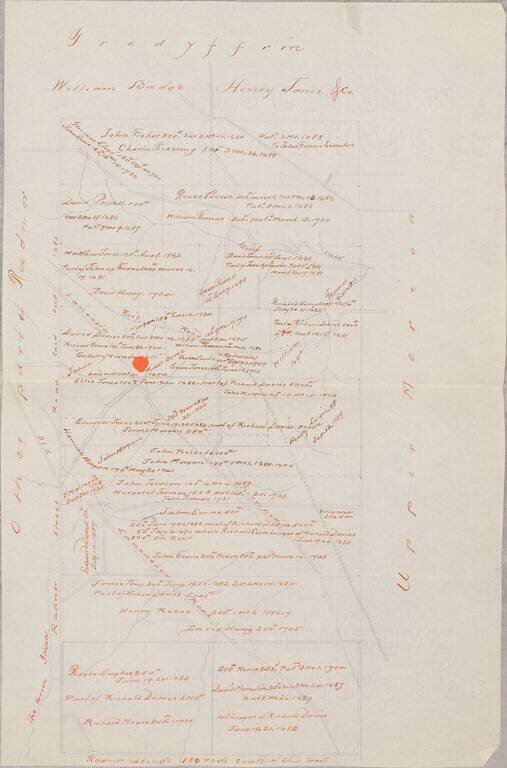 James Hunter his Book of Draughts of his Lands Surveyed Part Pattented & the Remainder on Warranty Orders -- 1767.