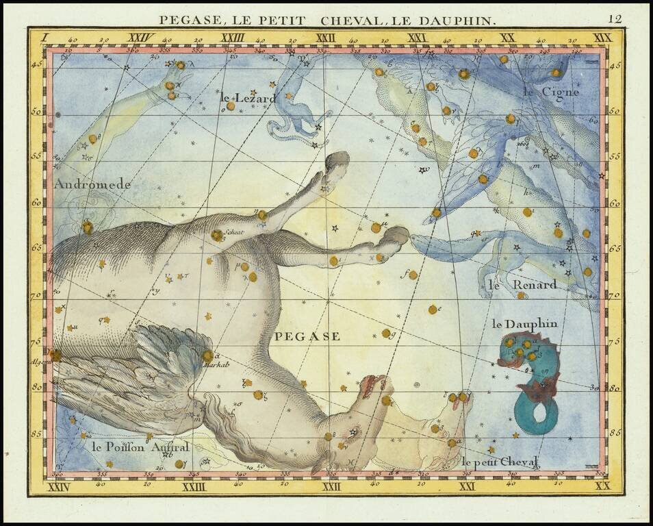 Pagase, Le Petit Cheval, Le Dauphin  (Pegasus, Pisces and Equuleus)