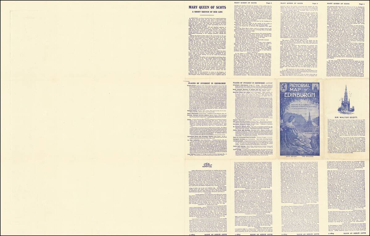 Pictorial Map of Edinburgh and Leith.