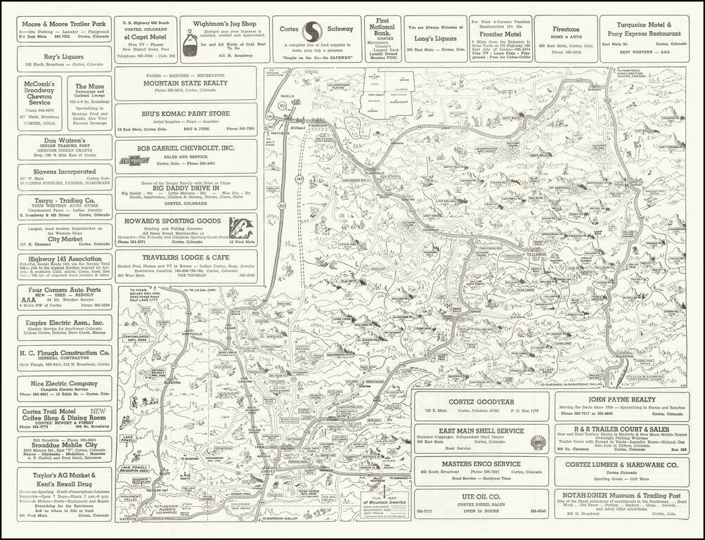 [Southwest Colorado]  Tourist & Sportsman Guide and Map to Southwestern Colorado