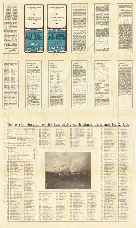 Industrial Map of the Kentucky & Indiana Terminal Railroad Company, Louisville