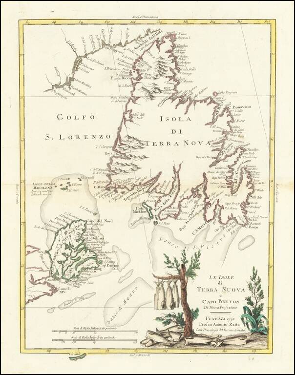 Le Isole di Terra Nuova e Capo Breton . . . 1778