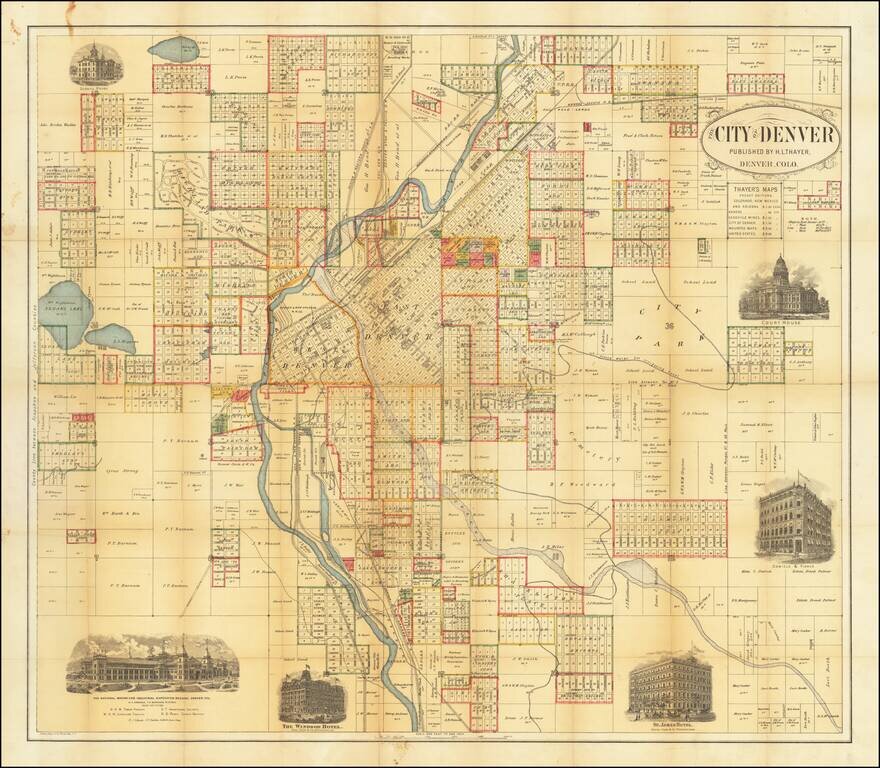 The City of Denver  Published by H.L. Thayer . . .