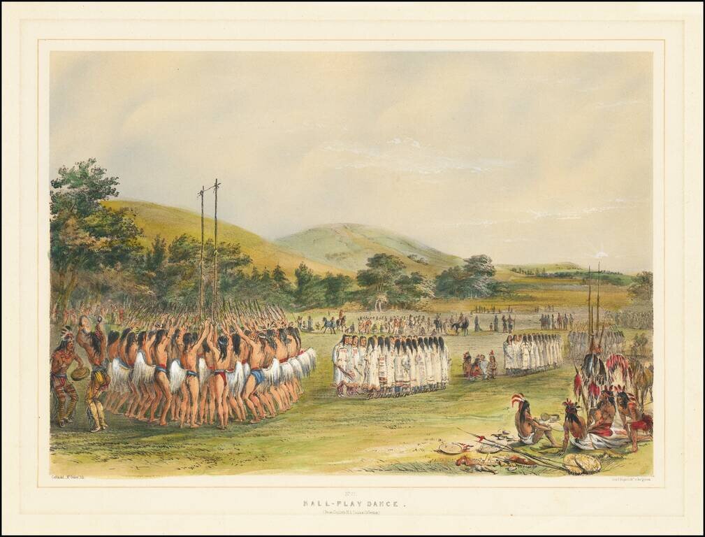 Ball-Play Dance  (From Catlin's N.A. Indian Collection)