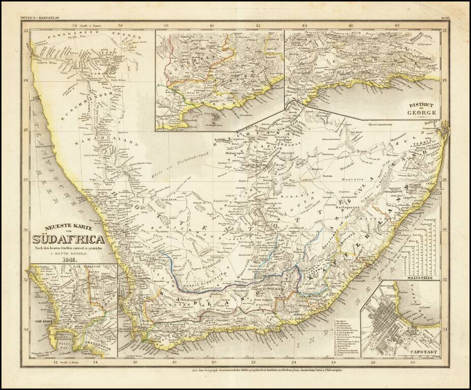 Neueste Karte von Sud Africa … 1846