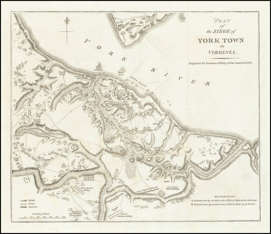 Plan of the Siege of York Town in Virginia . . .