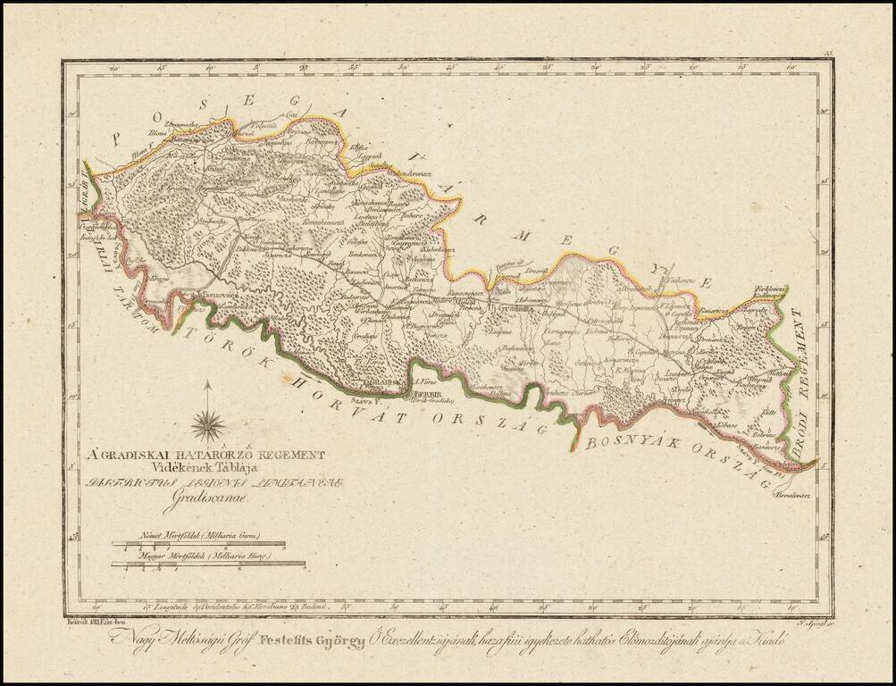 A' Gradiskai Hatarorzo Regement Videkenek Tablaj Districtus Legionis Limitaneaes Gradiscanae