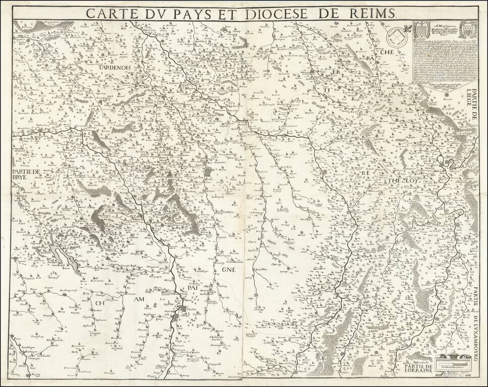 Carte du Pays et Diocese de Reims