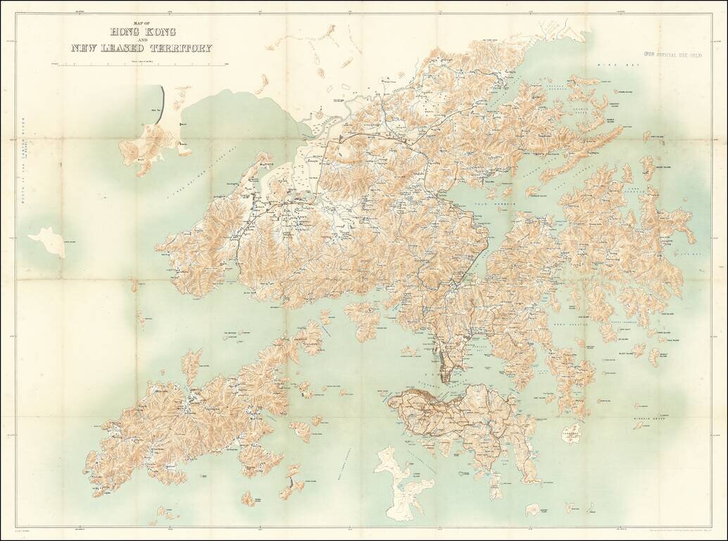 Map of Hong Kong and New Leased Territory