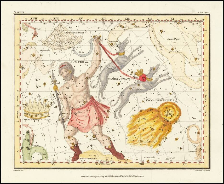 Bootes & Mons Moenalus Asterion & Chara Venatici-Coma-Berenices
