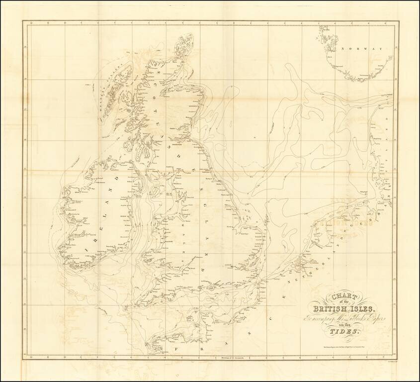 Chart of the British Isles, To accompany Mr. Lubbock's Paper on the Tides.