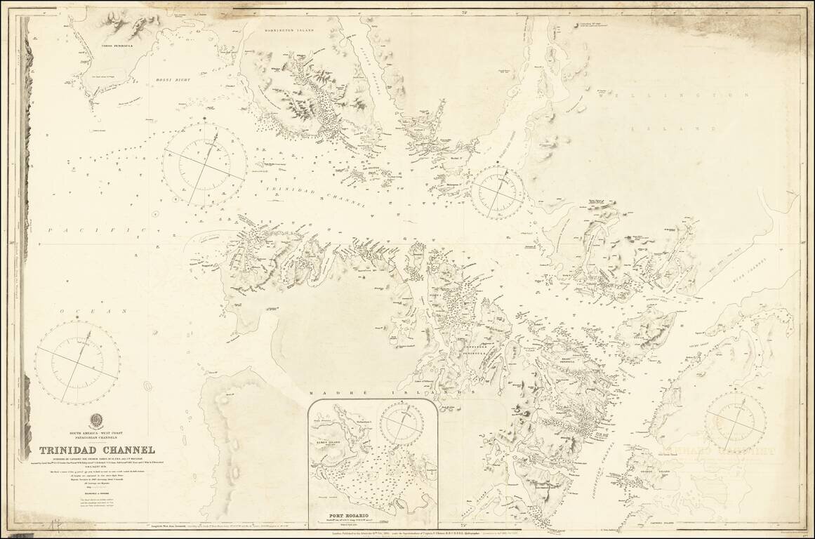 (Magellan Strait)  Trinidad Channel Surveyed by Sir George Nares K.C.B., F.R.S. and J.P. MacLear  . . . H.M.S. Alert 1879