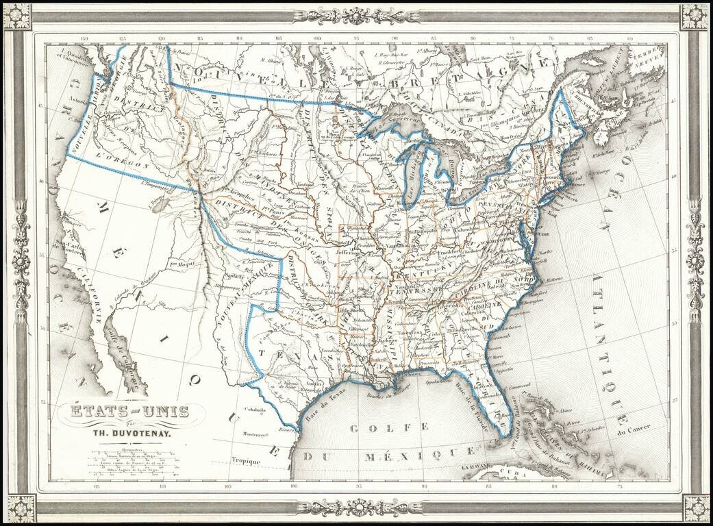 Etats-Unis par Th. Duvotenay…1843 [Republic of Texas]