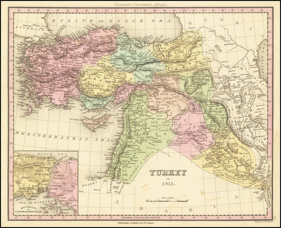 Turkey in Asia  [Shows Cyprus]