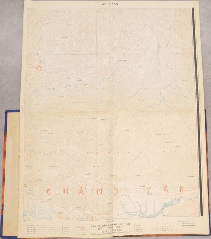 (Hanoi Region) Bản đồ Hành-chính Các Tỉnh Trung-Châu Bac Viet Nam