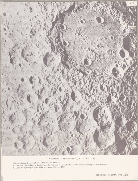 (Apollo 13 Atlas) Lunar Orbit Scientific Visual Observation Graphics for Apollo Mission 13 April 11, 1970 Launch Date