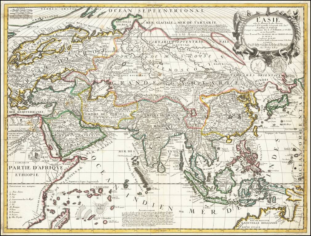 L'Asie selon les Memoires les plus Nouveaux . . . 1690