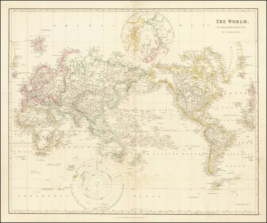 The World, On Mercator's Projection