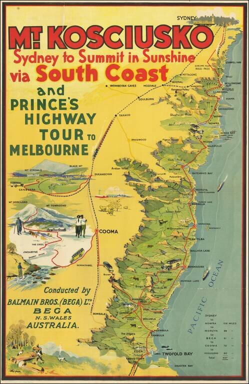 Mt. Koscuisko  Sydney to Summit in Sunshine via South Coast and Prince's Highway Tour to Melbourne
