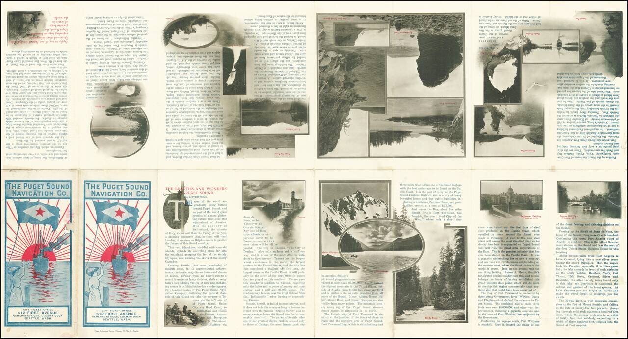 Birdseye View of Puget Sound Country and Vicinity