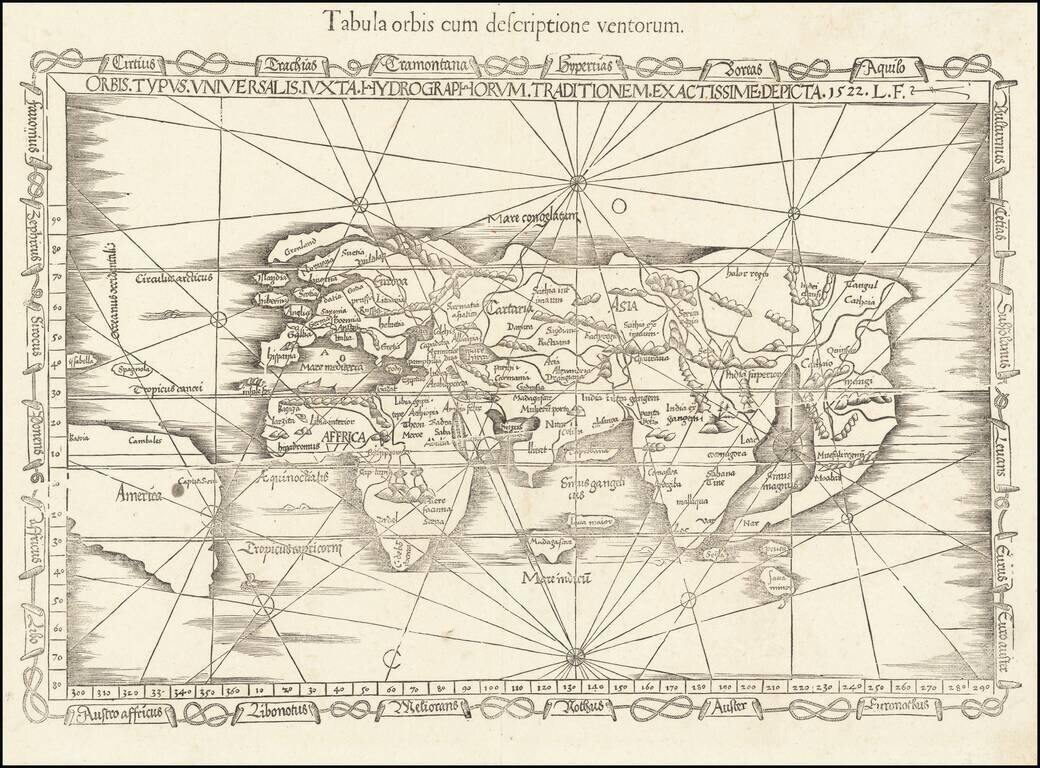 Tabula Orbis cum descriptione ventorum