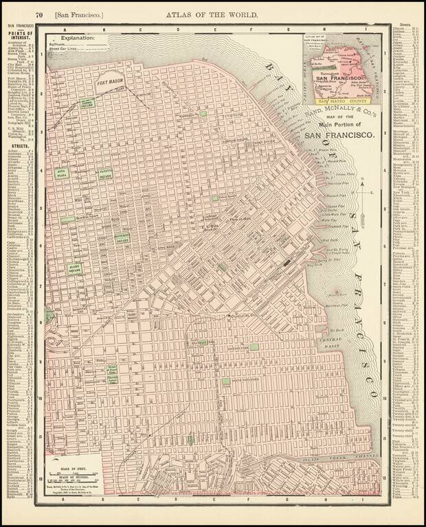 Map of the Main Portion of San Francisco