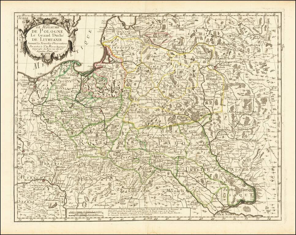 Le Royaume De Pologne Le Grande Duche De Lithuanie Suivant les Nouvelles Observations . . .