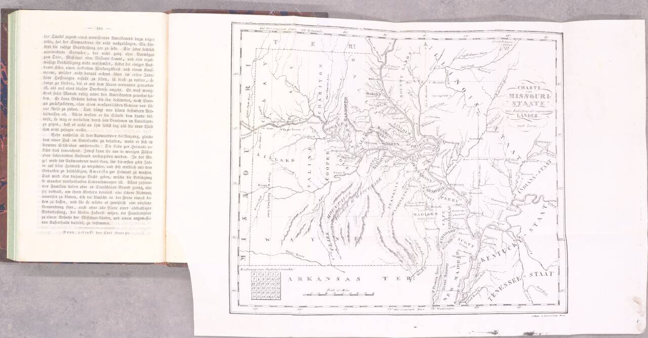 (German Immigration to Missouri) Bericht uber eine Reise nach den Westlichen Staaten Nordamerika's und einen mehrjahrigen Aufenthalt am Missouri (in den Jahren 1824, 1825, 1826 und 1827) in Bezug auf Auswanderung und Uebervölkerung, oder; Das Leben im Inn