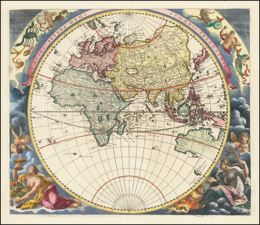 Facies Una Hemisphaerii Terrestris [and] Facies Altera Hemisphaerii Terrestris